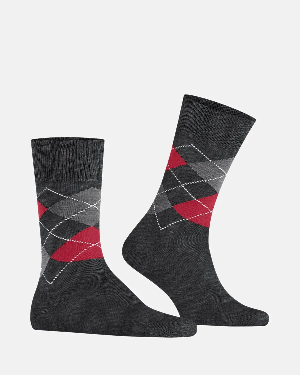 BURLINGTON MENS MANCHESTER SOCKS ANTHRACITE MELANGE - Image 3