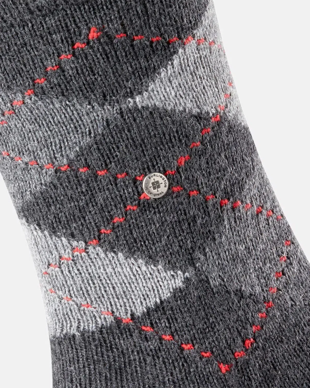 BURLINGTON MENS PRESTON SOCKS ANTHRACITE MARL - Image 4