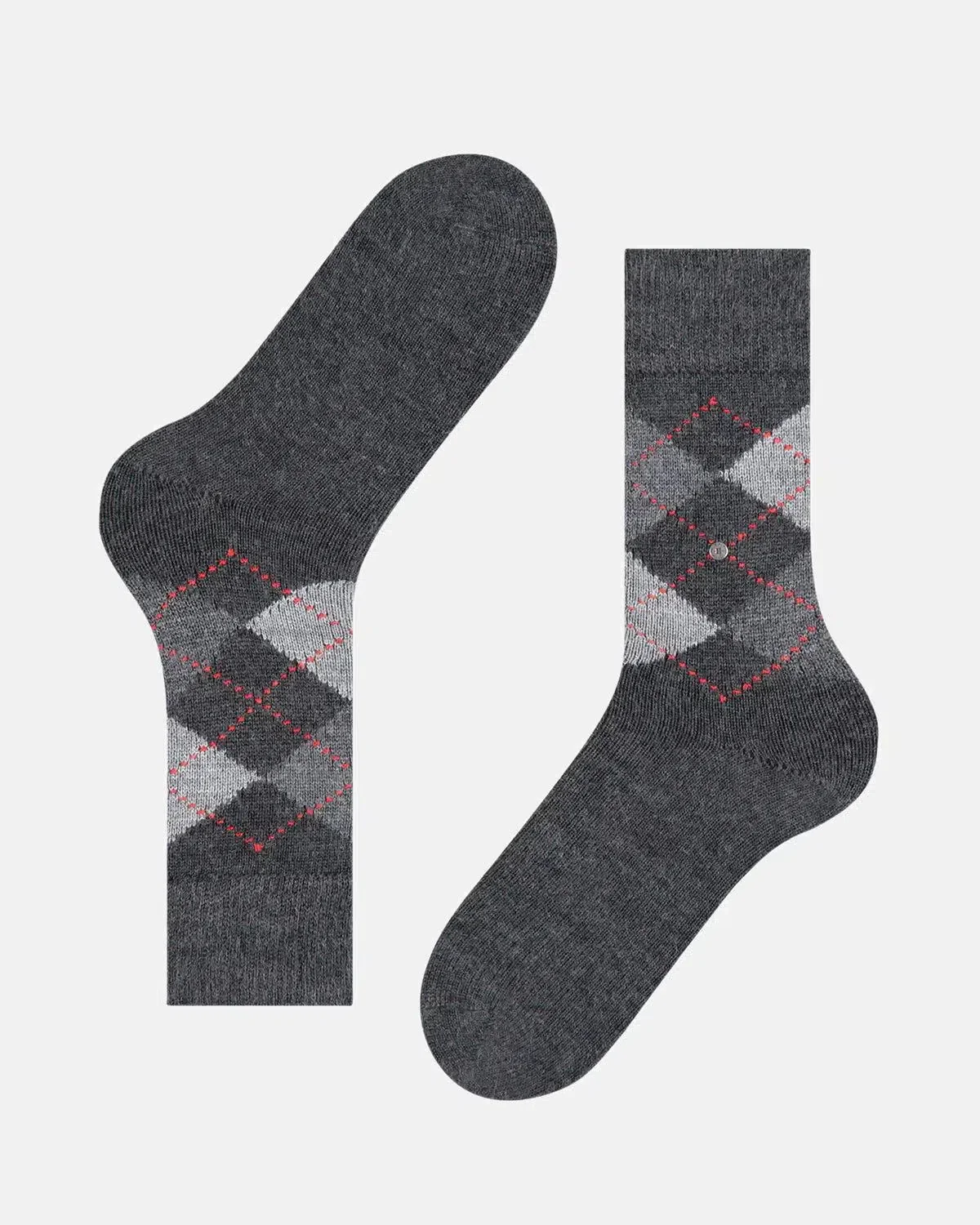 BURLINGTON MENS PRESTON SOCKS ANTHRACITE MARL - Image 5