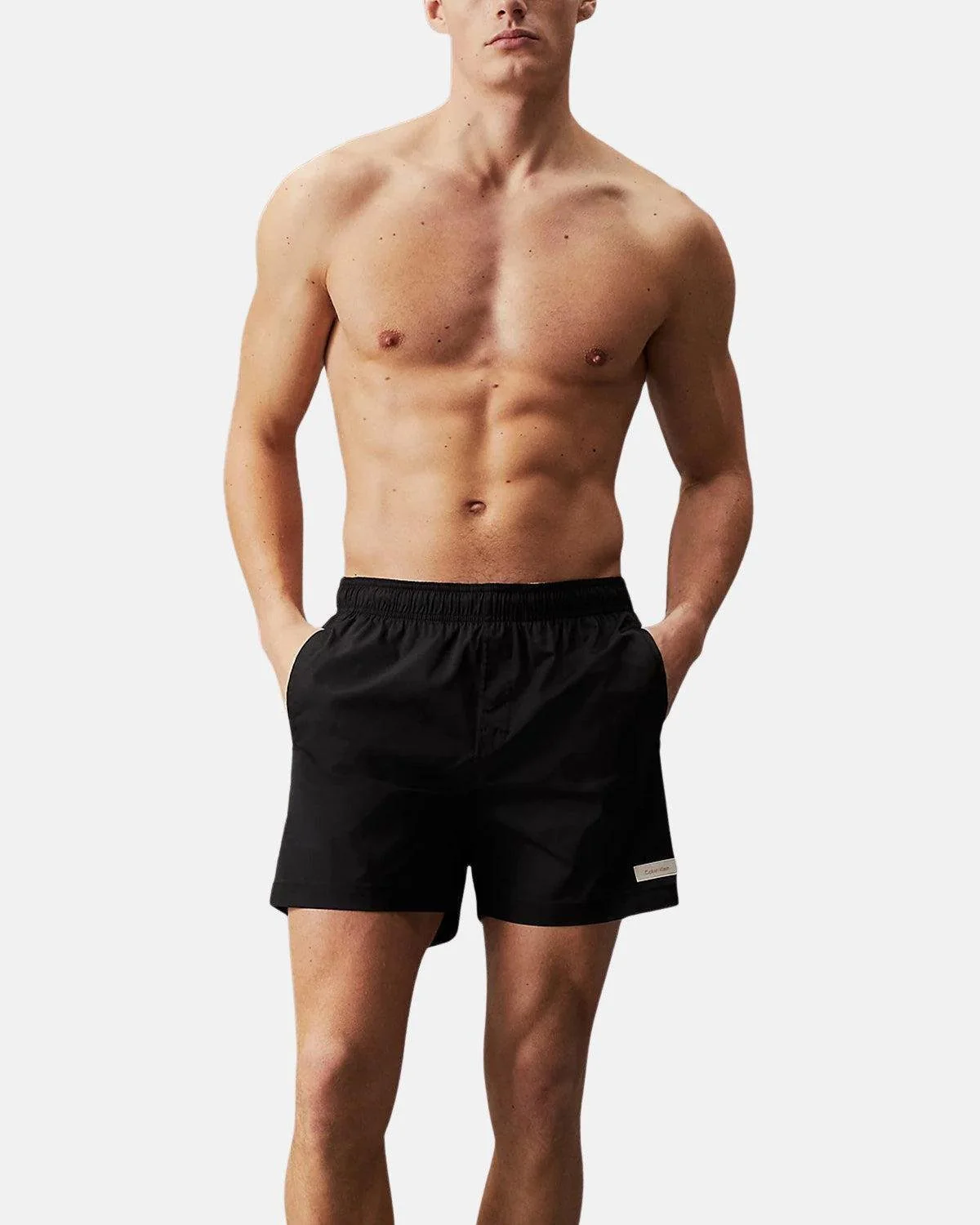 CALVIN KLEIN MEDIUM DRAWSTRING SWIM SHORTS BLACK - Image 5