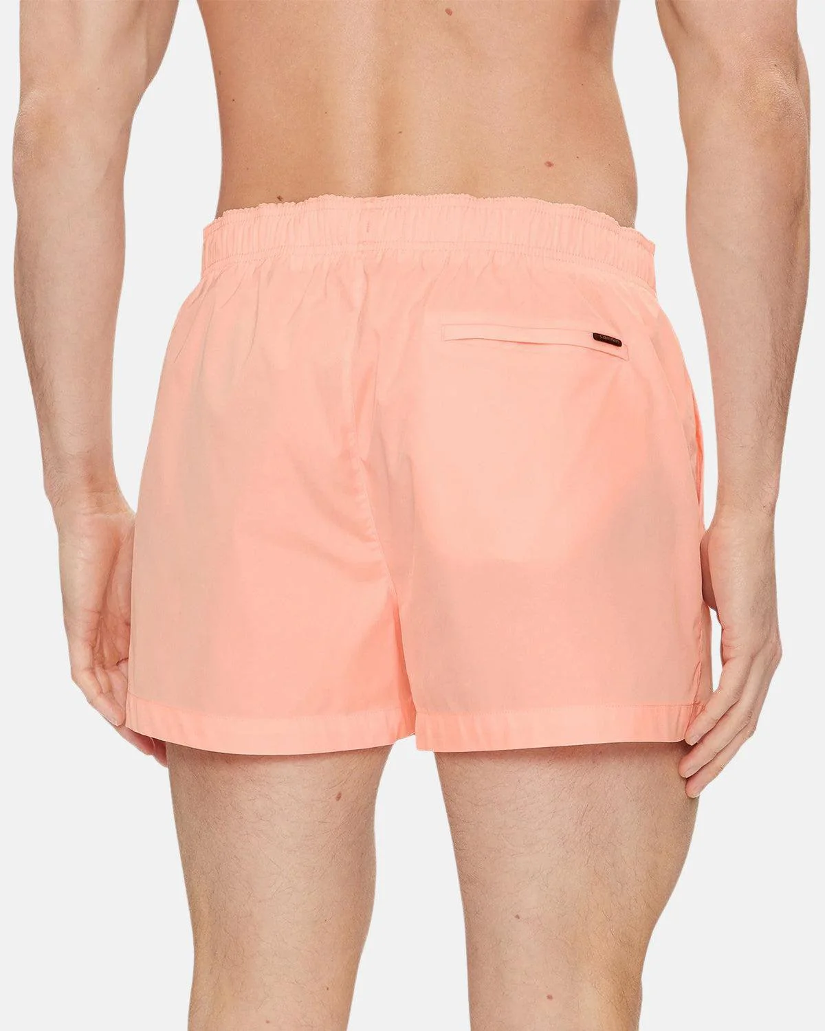 CALVIN KLEIN TAG LOGO SWIM SHORTS PINK - Image 4