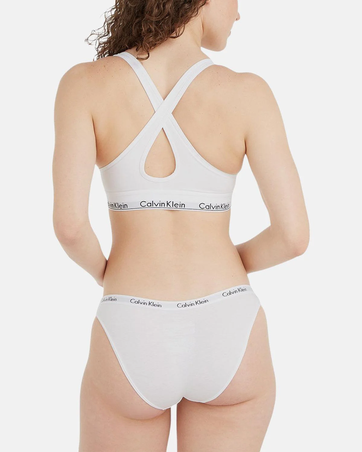 CALVIN KLEIN WOMENS CAROUSEL BIKINI BRIEFS WHITE - Image 3