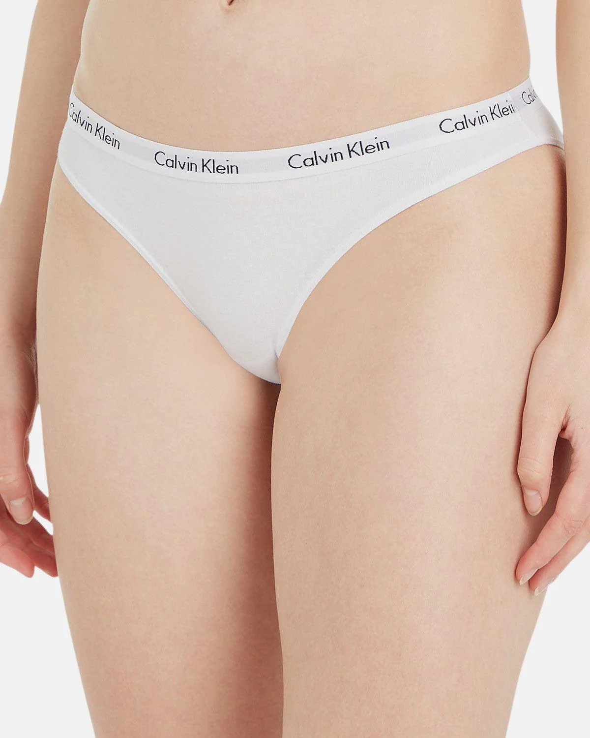 CALVIN KLEIN WOMENS CAROUSEL BIKINI BRIEFS WHITE - Image 4