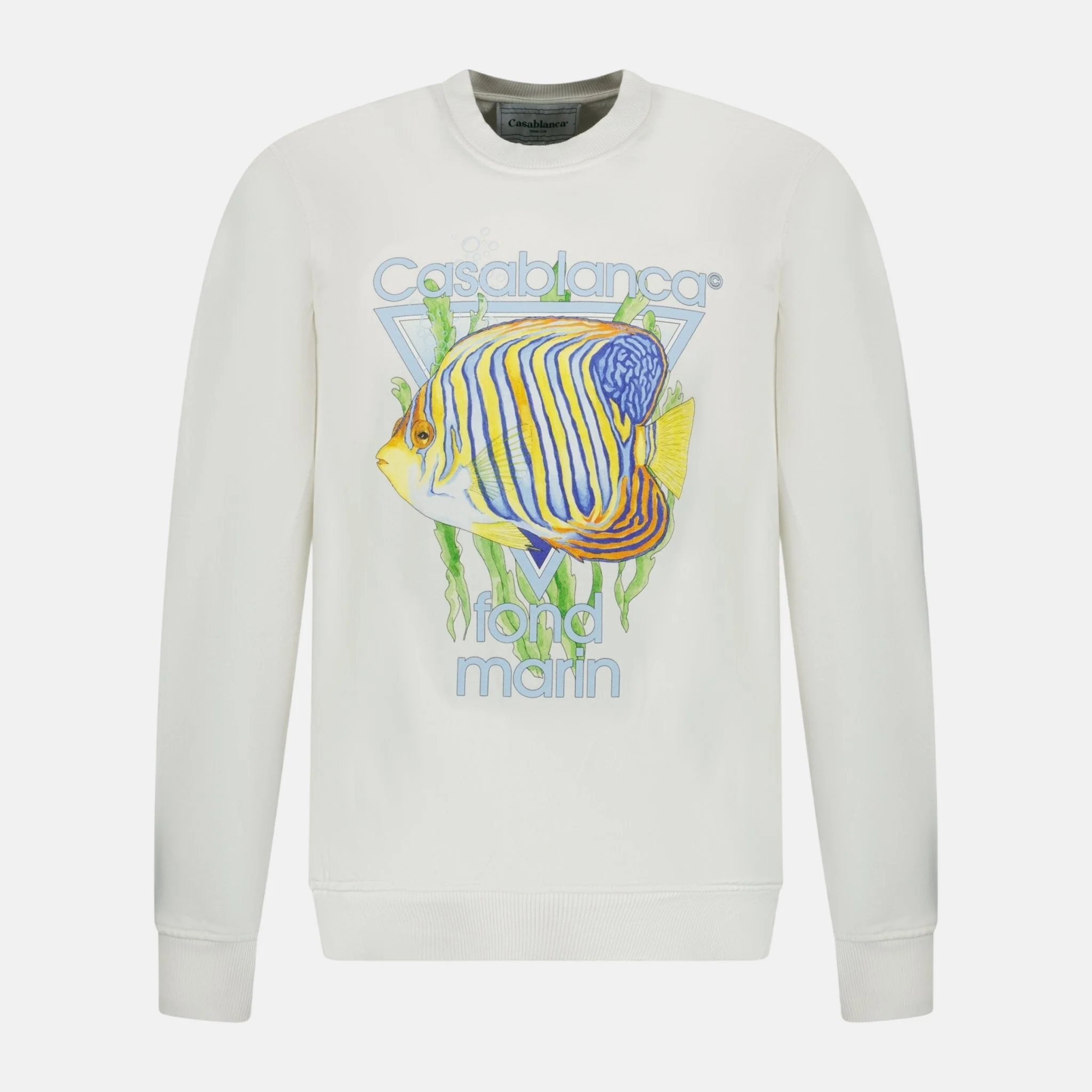 Casablanca 'Fond Marin' Sweatshirt White