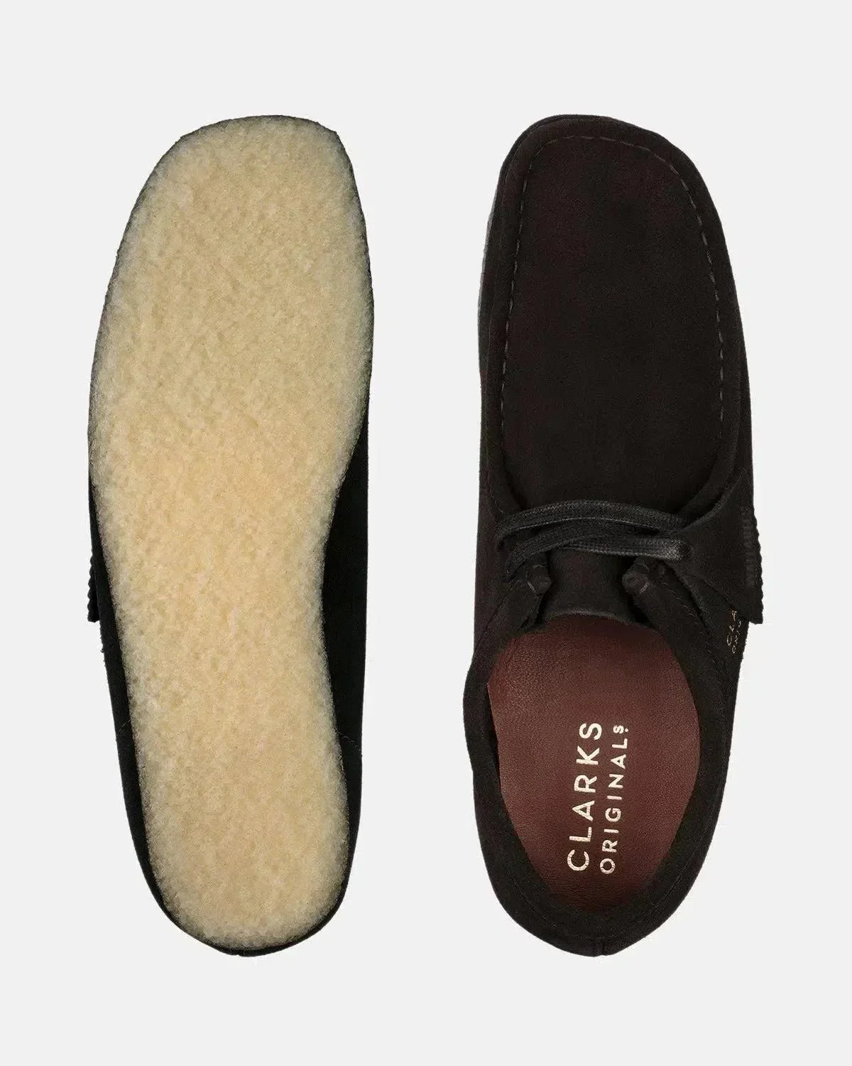 CLARKS ORIGINALS WALLABEE SHOES BLACK SUEDE - Image 6