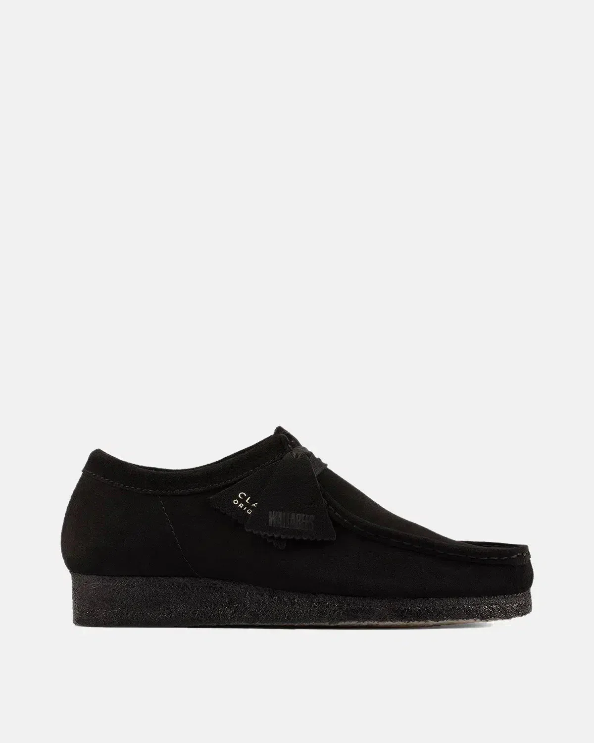 CLARKS ORIGINALS WALLABEE SHOES BLACK SUEDE - Image 7