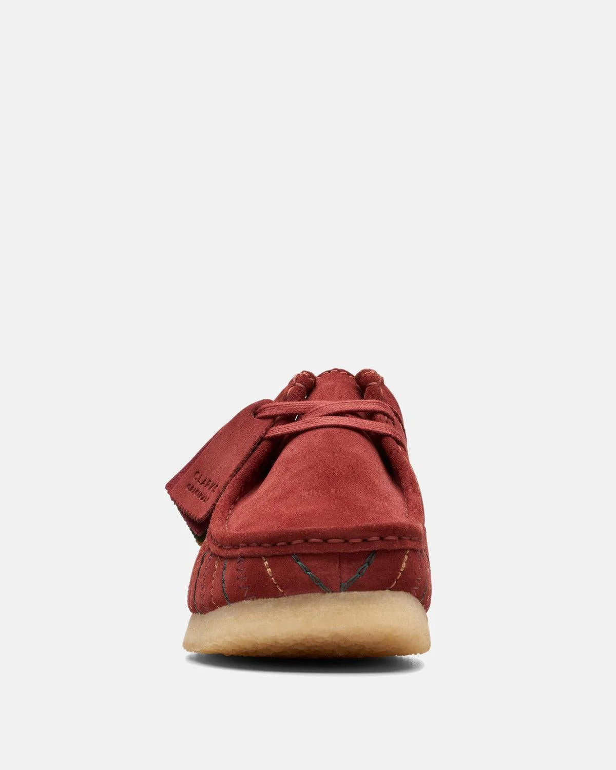 CLARKS ORIGINALS WALLABEE SHOES BURGUNDY COMBI - Image 3