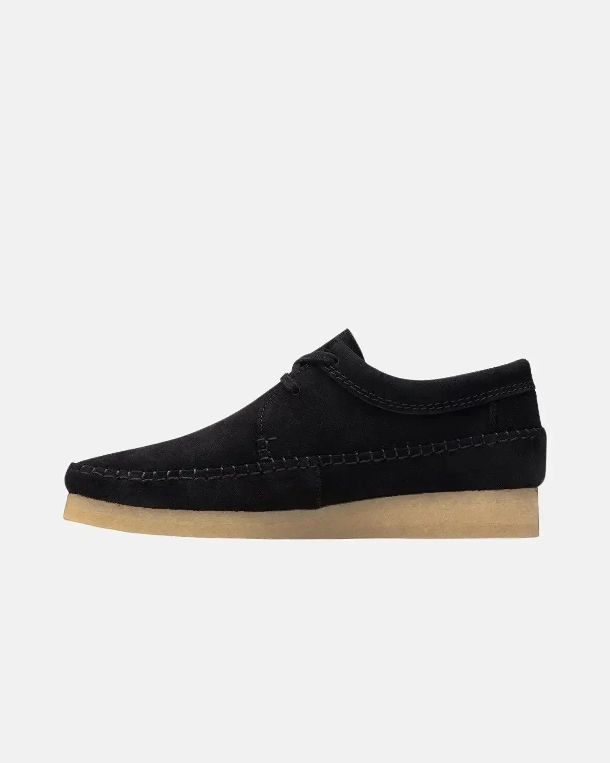 CLARKS ORIGINALS WEAVER SHOES BLACK SUEDE - Image 4