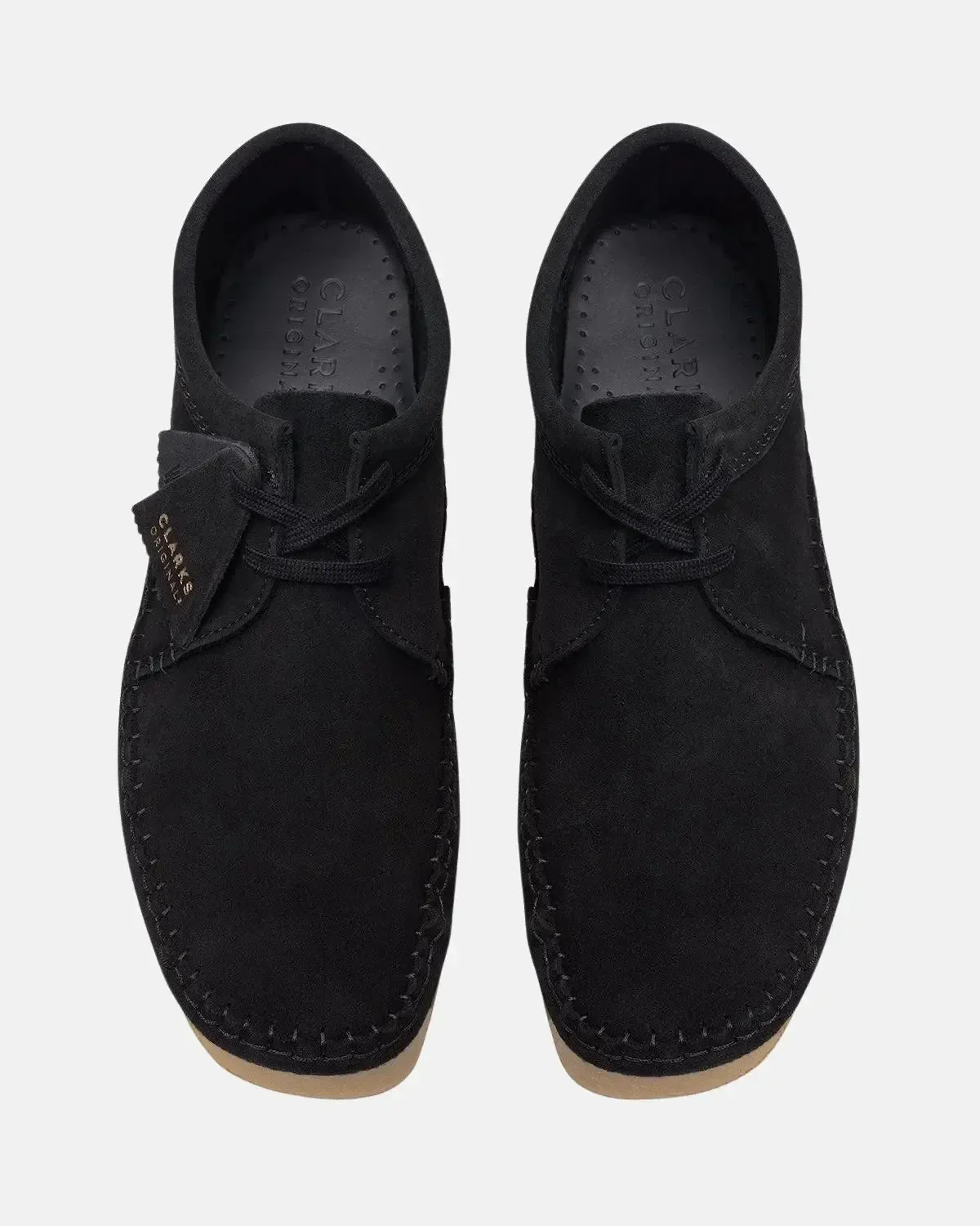 CLARKS ORIGINALS WEAVER SHOES BLACK SUEDE - Image 6