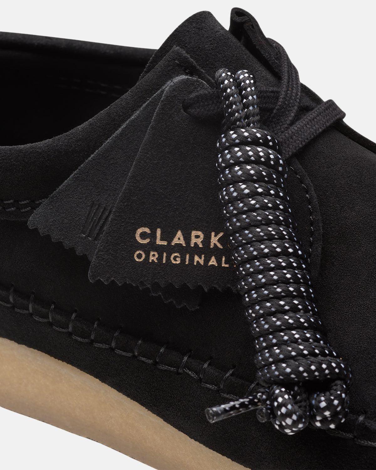CLARKS ORIGINALS WEAVER SHOES BLACK SUEDE - Image 8