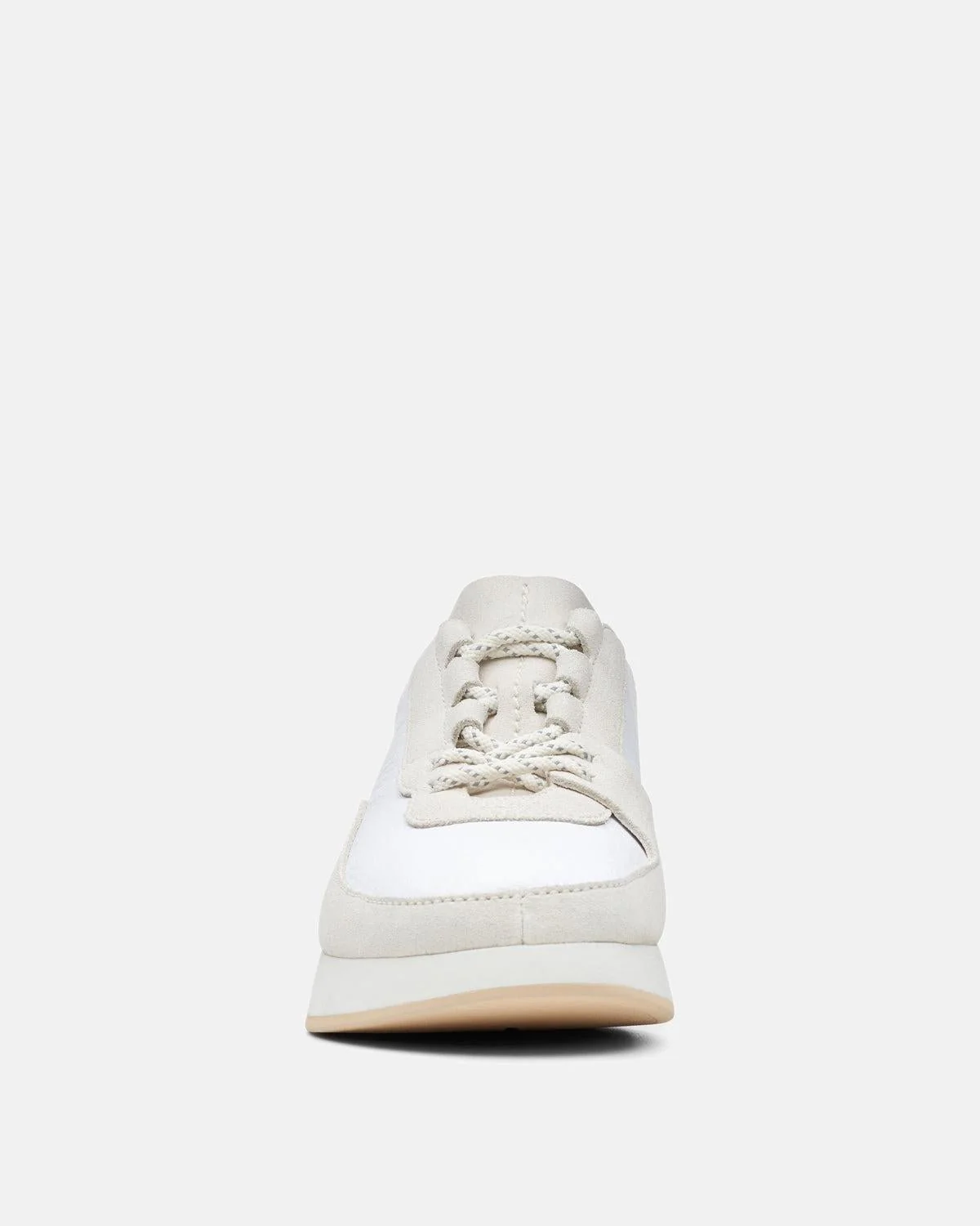 CLARKS ORIGINALS WOMENS KIOWA PACE TRAINERS WHITE COMBI - Image 3