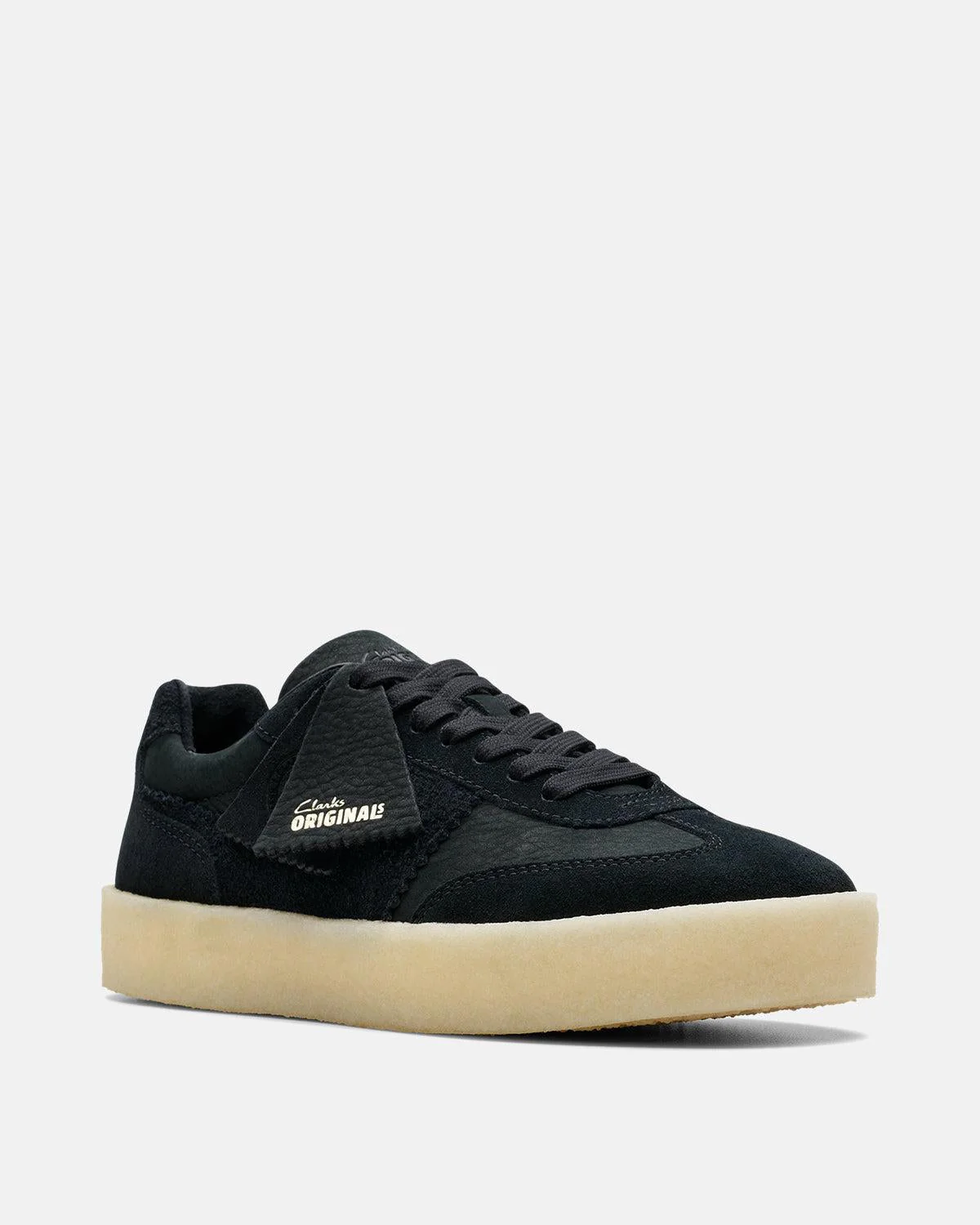 CLARKS ORIGINALS WOMENS TOR 80 TRAINERS BLACK COMBI - Image 3