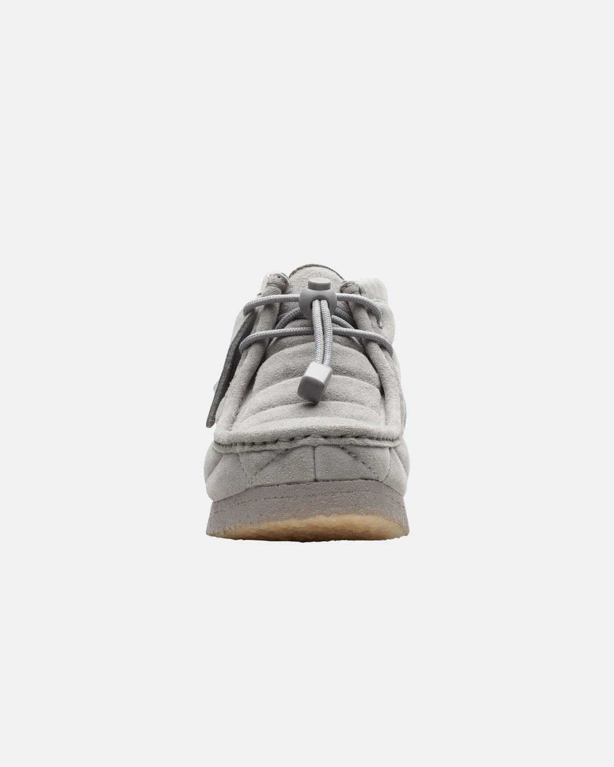 CLARKS ORIGINALS WOMENS WALLABEE BOOTS QUILTED GREY SUEDE - Image 3