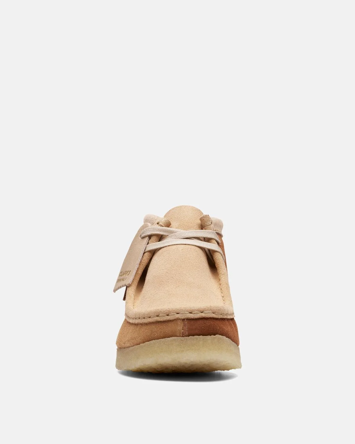 CLARKS ORIGINALS WOMENS WALLABEE BOOTS TAN COMBI - Image 3