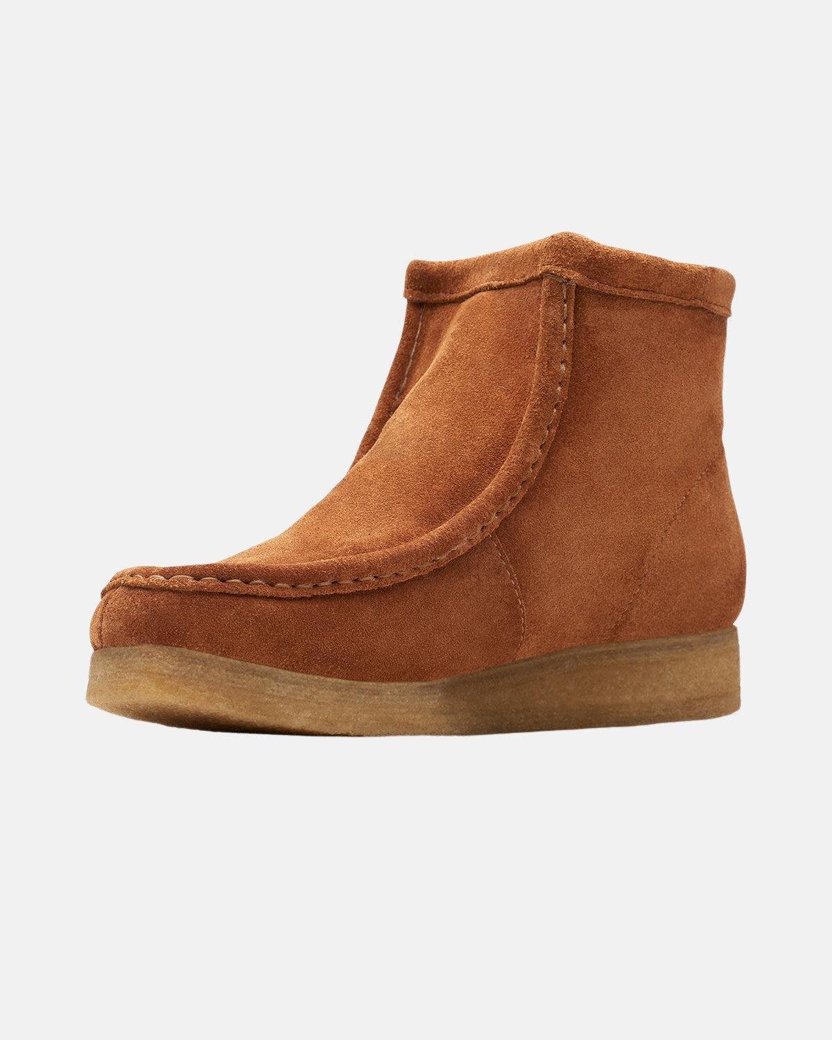 CLARKS ORIGINALS WOMENS WALLABEE HI BOOTS CARAMEL WLINED - Image 5