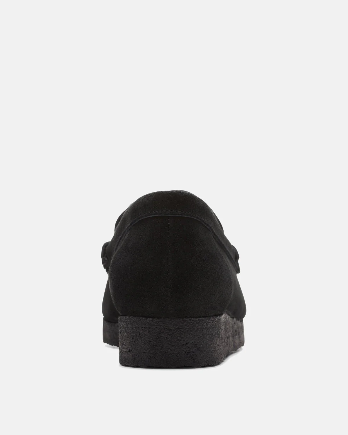 CLARKS ORIGINALS WOMENS WALLABEE LOAFERS BLACK SUEDE - Image 6