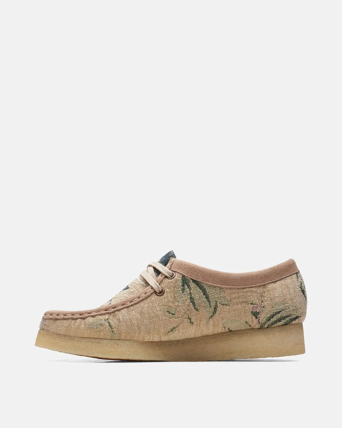 CLARKS ORIGINALS WOMENS WALLABEE SHOES GREY FLORAL - Image 5