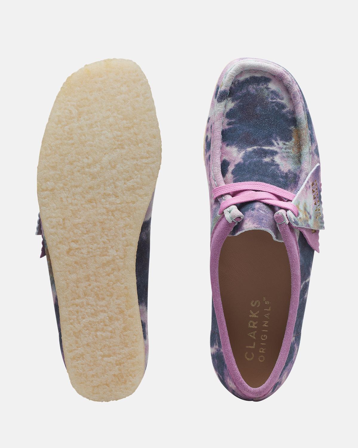 CLARKS ORIGINALS WOMENS WALLABEE SHOES MULTI TIE DYE - Image 7