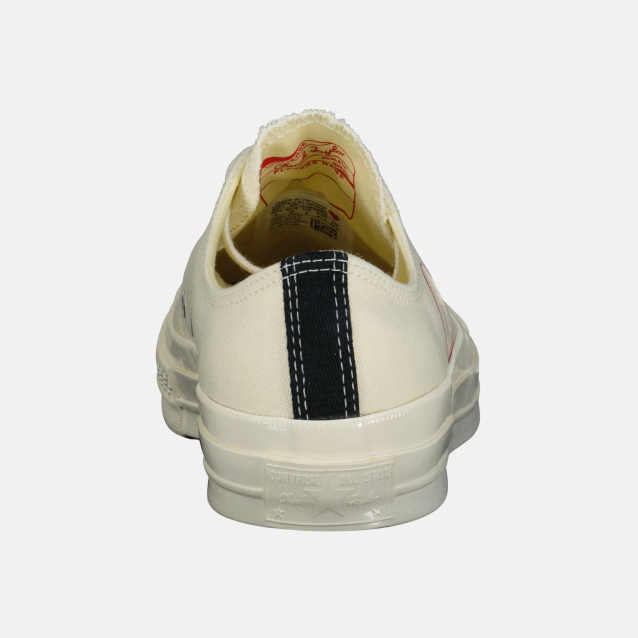Comme Des Garcons Play X Converse 'Chuck Taylor' Low Trainers Beige - Image 4
