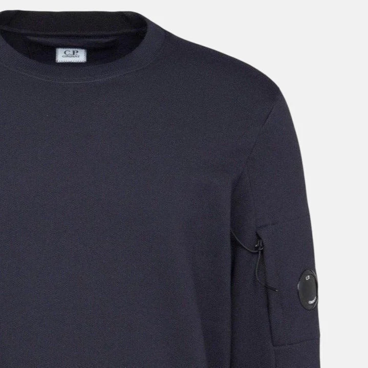 CP Company Arm Lens Thick Sweatshirt Navy - Image 3