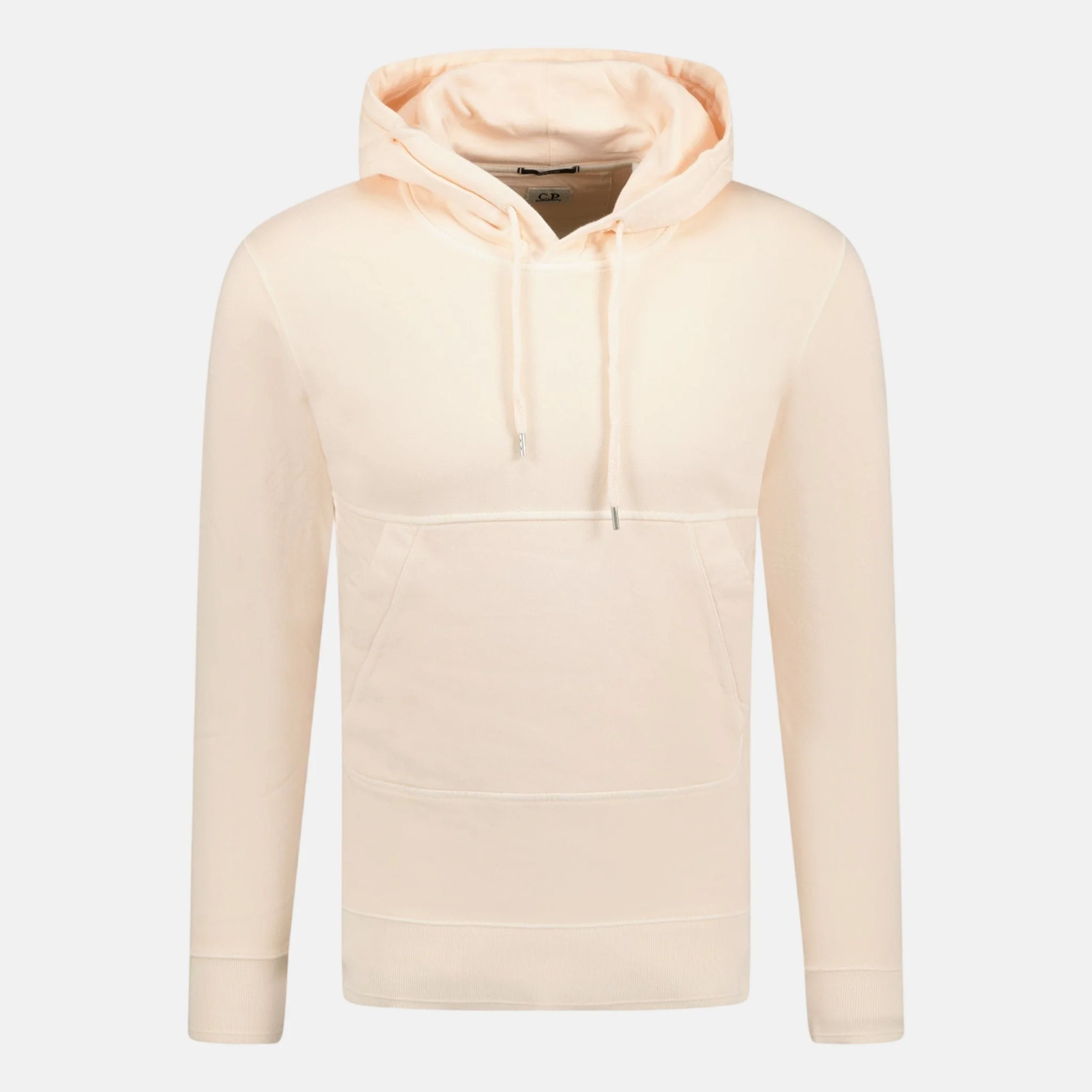 CP Company Arm Logo Hooded Sweatshirt Rose Pink