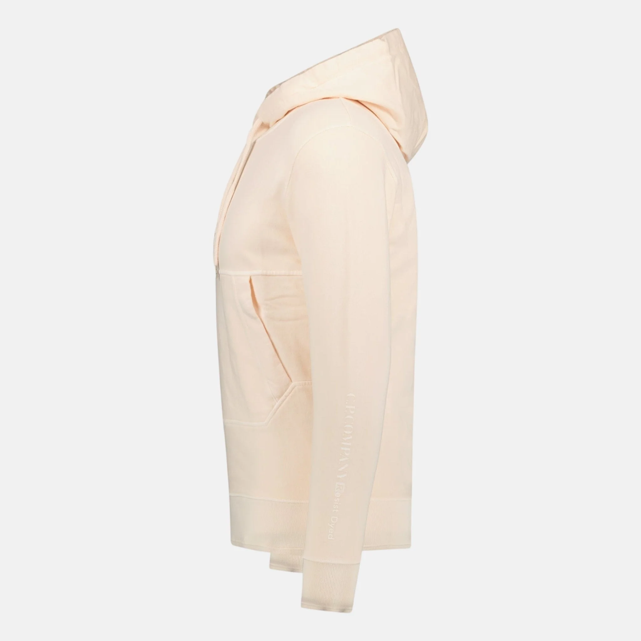 CP Company Arm Logo Hooded Sweatshirt Rose Pink - Image 2