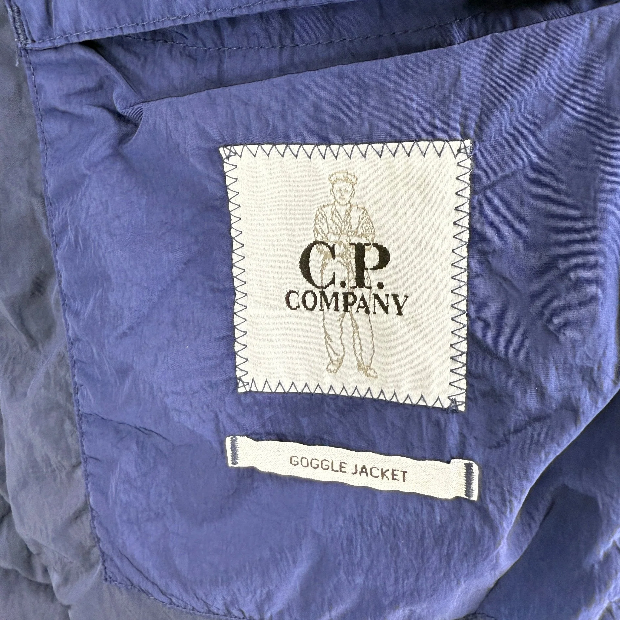 CP Company Eco-Chrome R Goggle Jacket Estate Blue - Image 4
