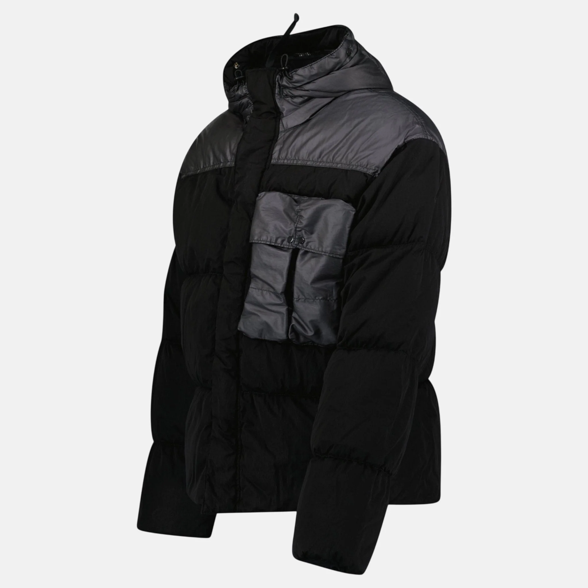 CP Company Eco Chrome R Mixed Goggle Down Jacket Black - Image 3