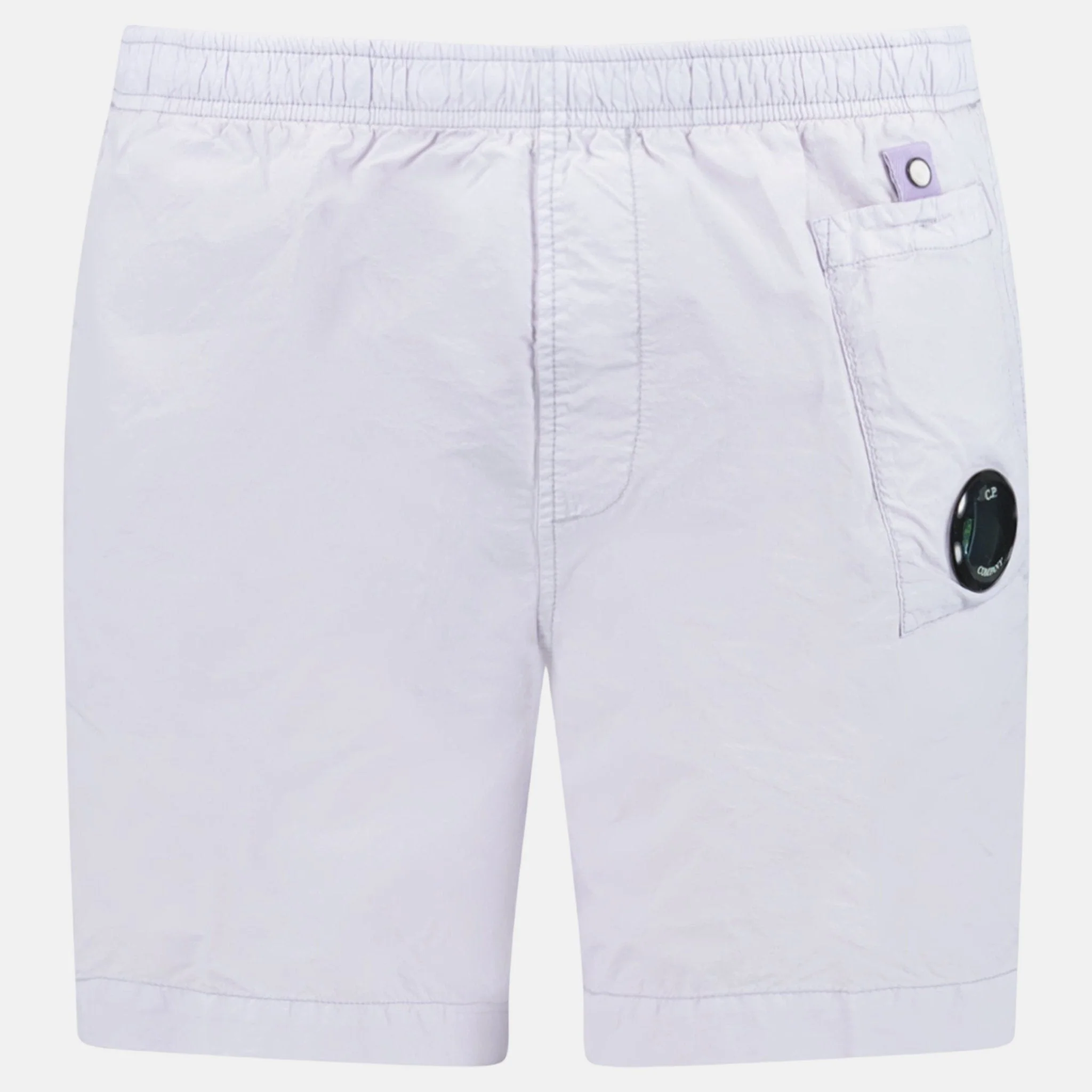 CP Company Flatt Nylon Lens-Detail Swim Shorts Lilac
