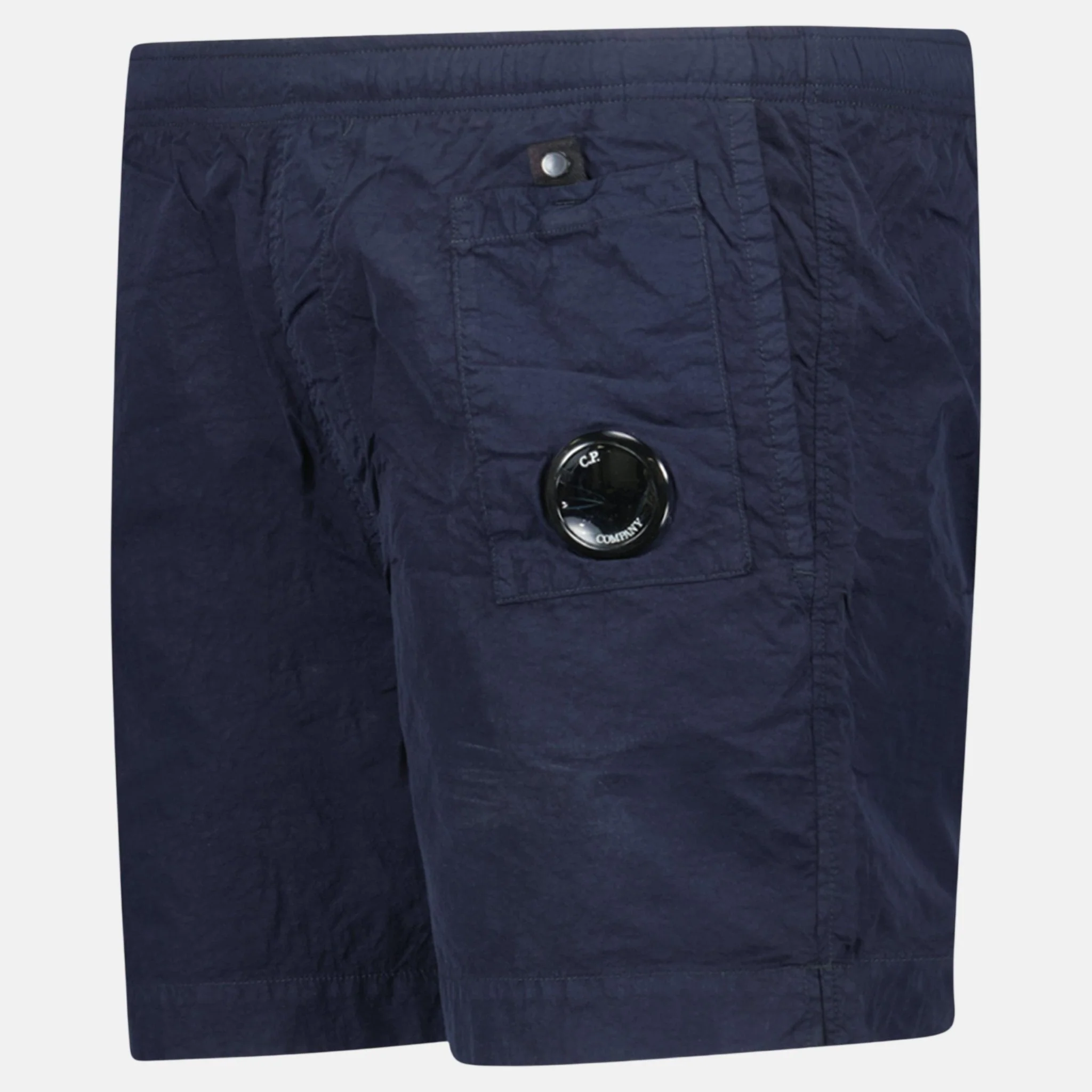 CP Company Flatt Nylon Lens-Detail Swim Shorts Navy - Image 2