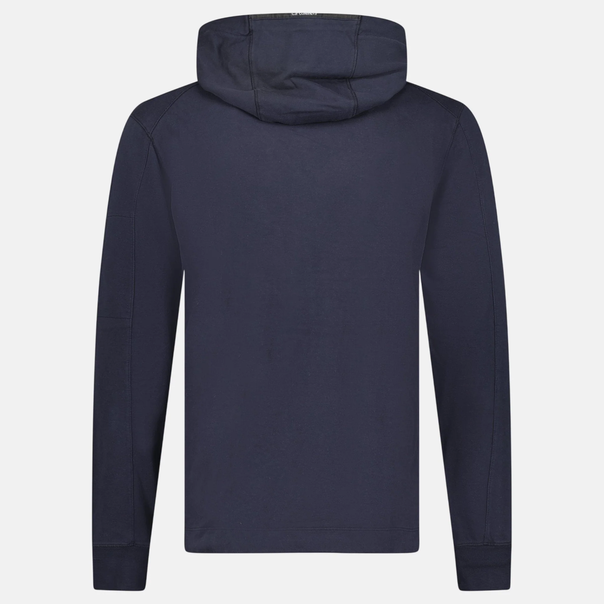 CP Company Hooded Lens Light Fleece Sweatshirt Midnight Blue - Image 2
