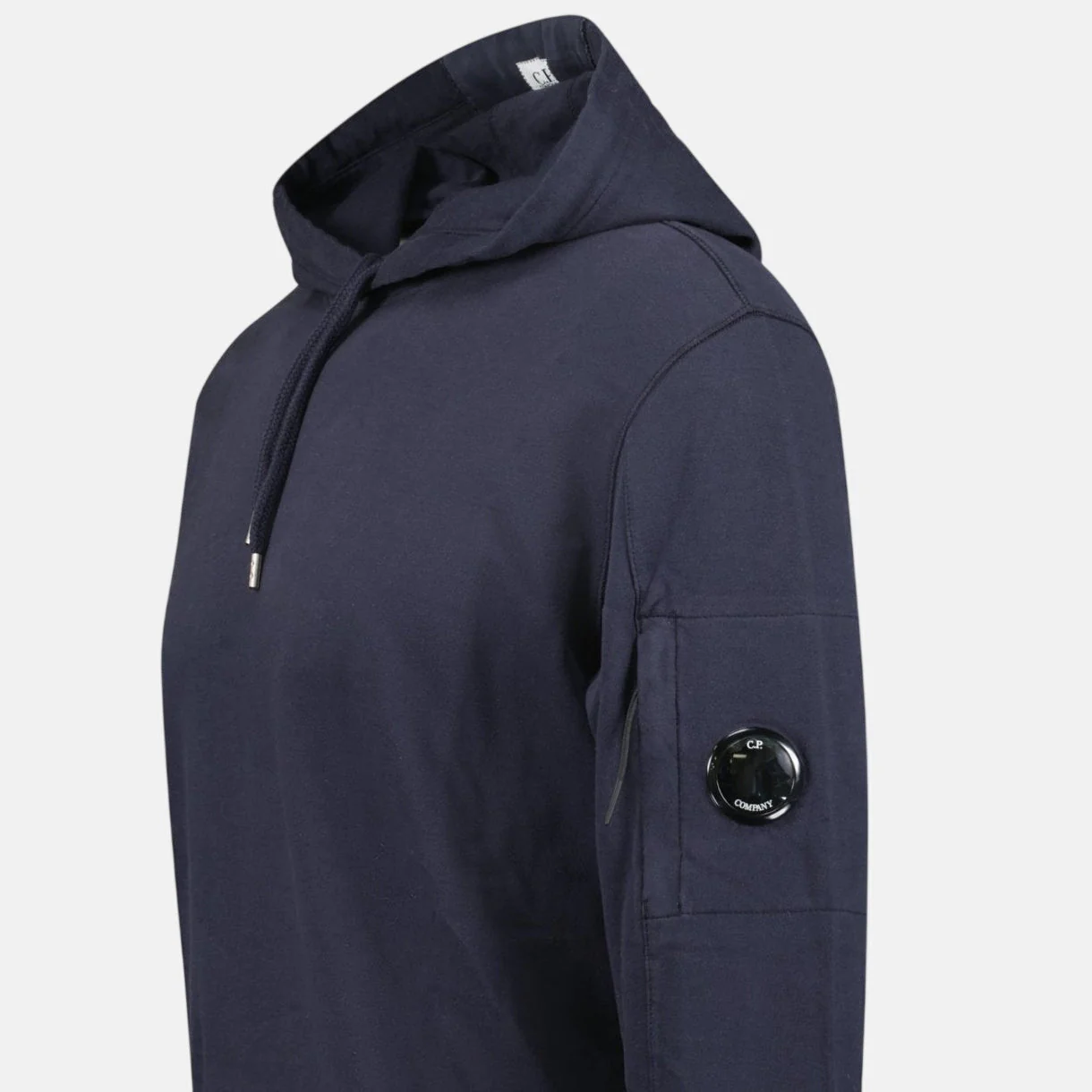 CP Company Hooded Lens Light Fleece Sweatshirt Midnight Blue - Image 4