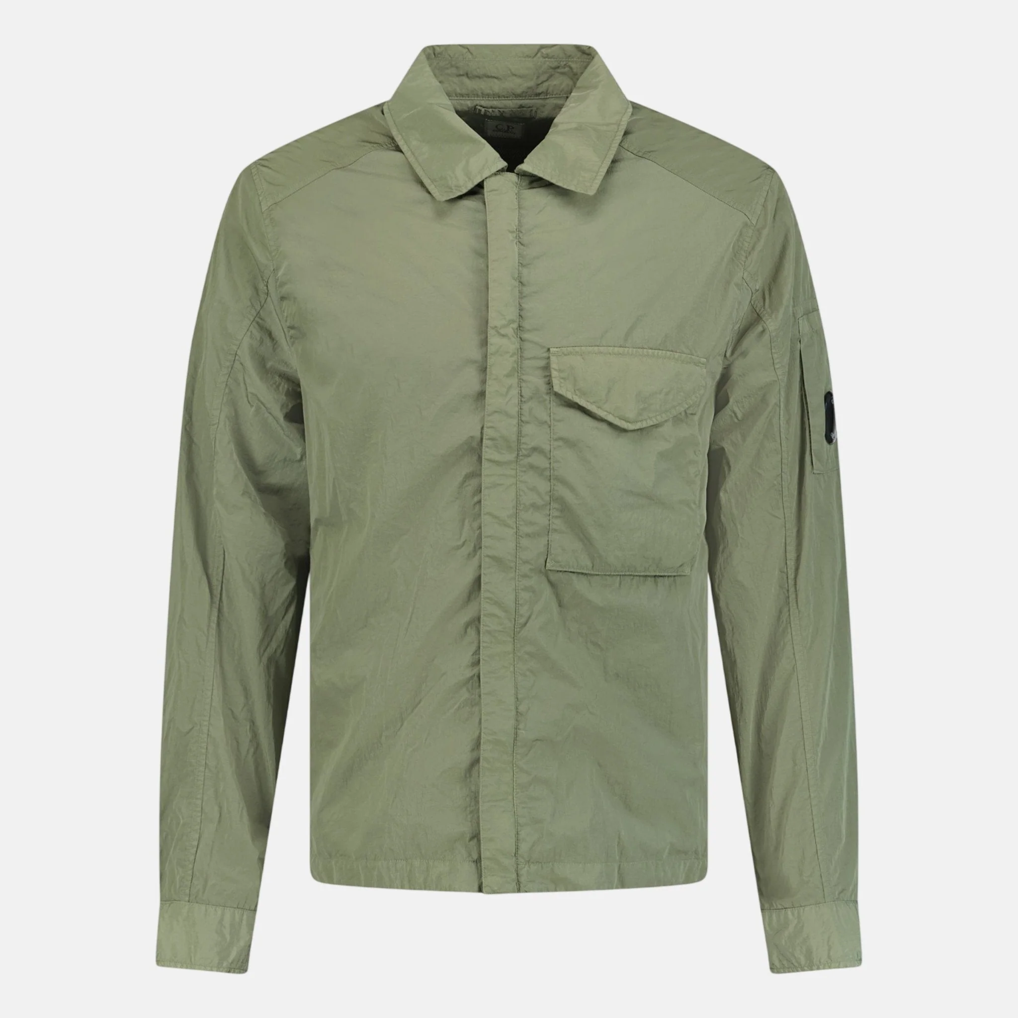 CP Company Lens Chrome Zip-Up Jacket Military Green