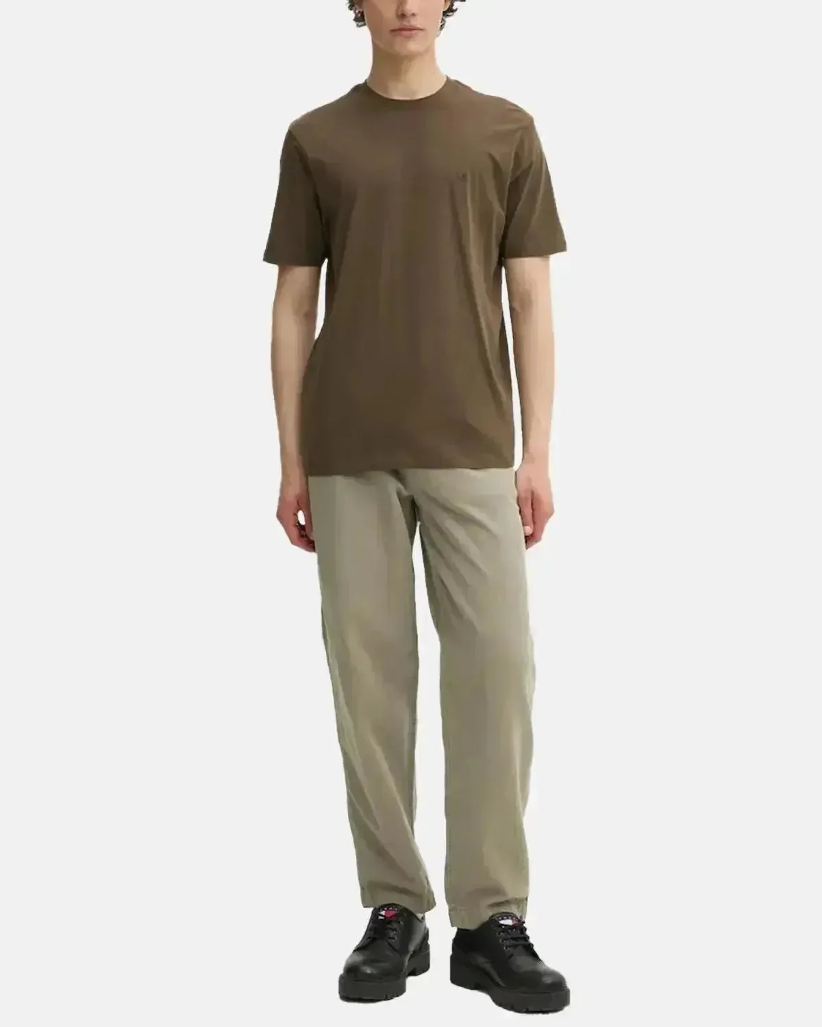 CP COMPANY MENS 30/1 JERSEY BACK GOGGLE T-SHIRT IVY GREEN - Image 4