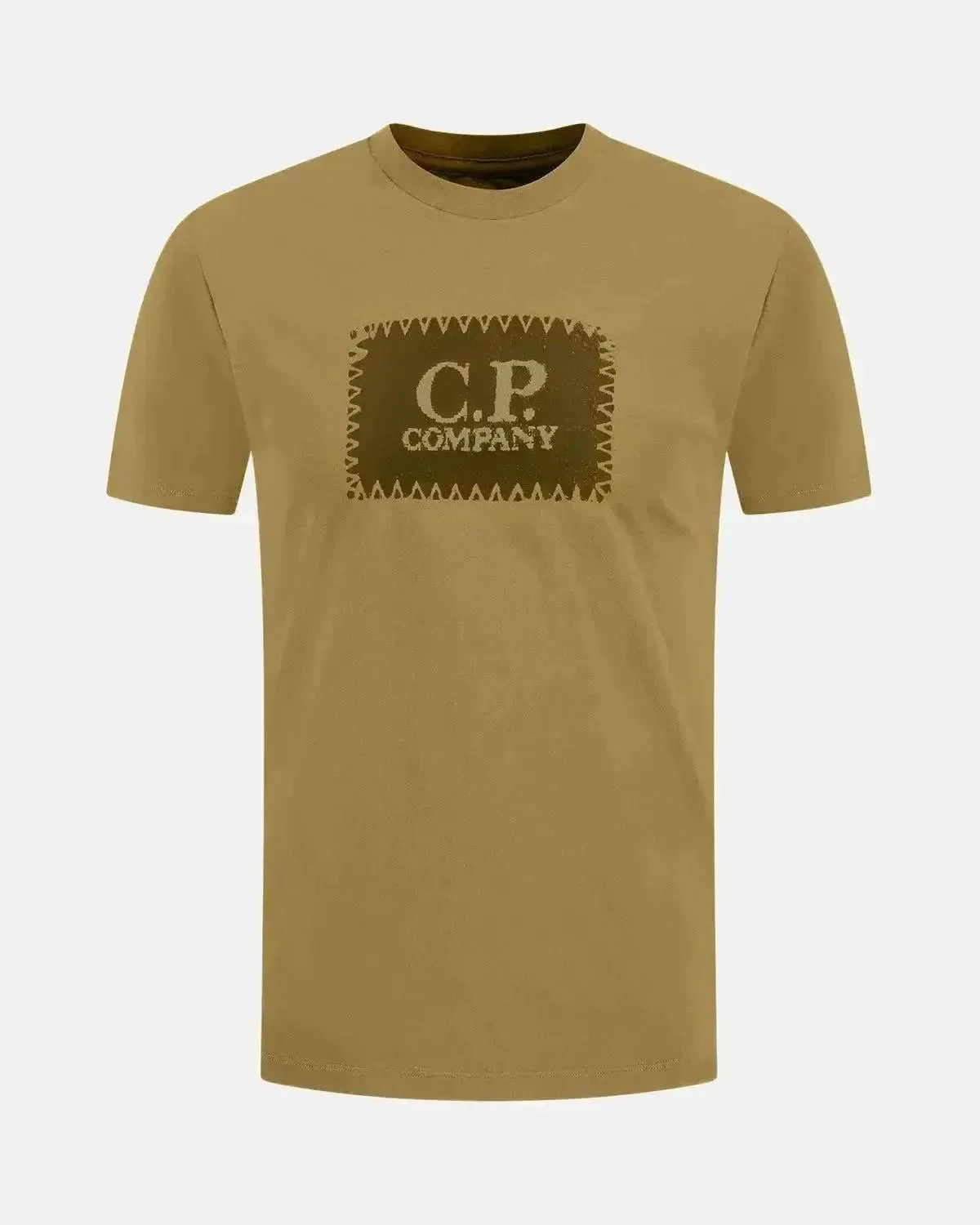 CP COMPANY MENS 30/1 JERSEY LABEL LOGO T-SHIRT CAPERS