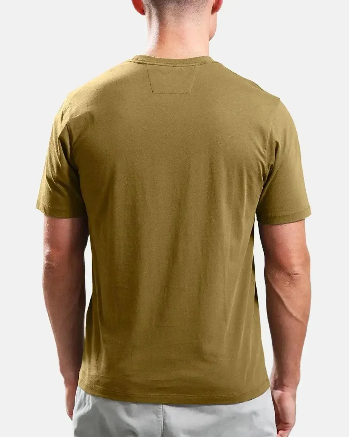 CP COMPANY MENS 30/1 JERSEY LABEL LOGO T-SHIRT CAPERS - Image 3