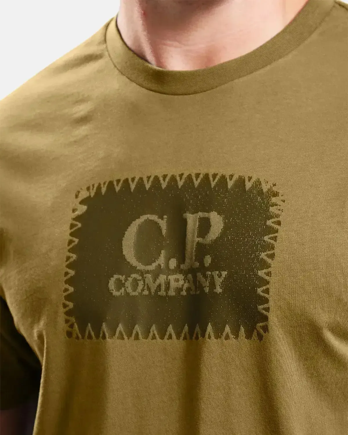 CP COMPANY MENS 30/1 JERSEY LABEL LOGO T-SHIRT CAPERS - Image 5