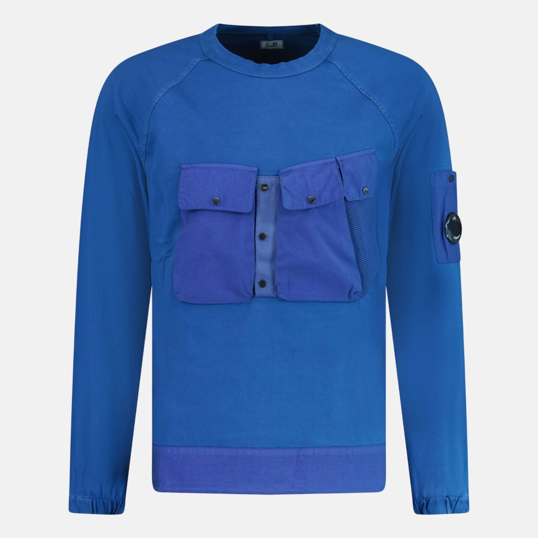 CP Company Mixed Heavy Lens Sweatshirt Blue