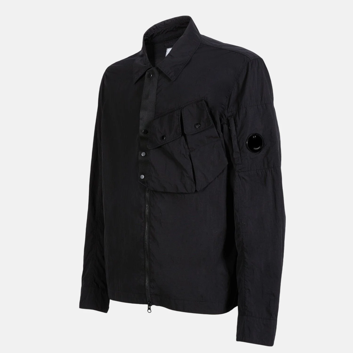 CP Company Chrome Overshirt Black - Image 3