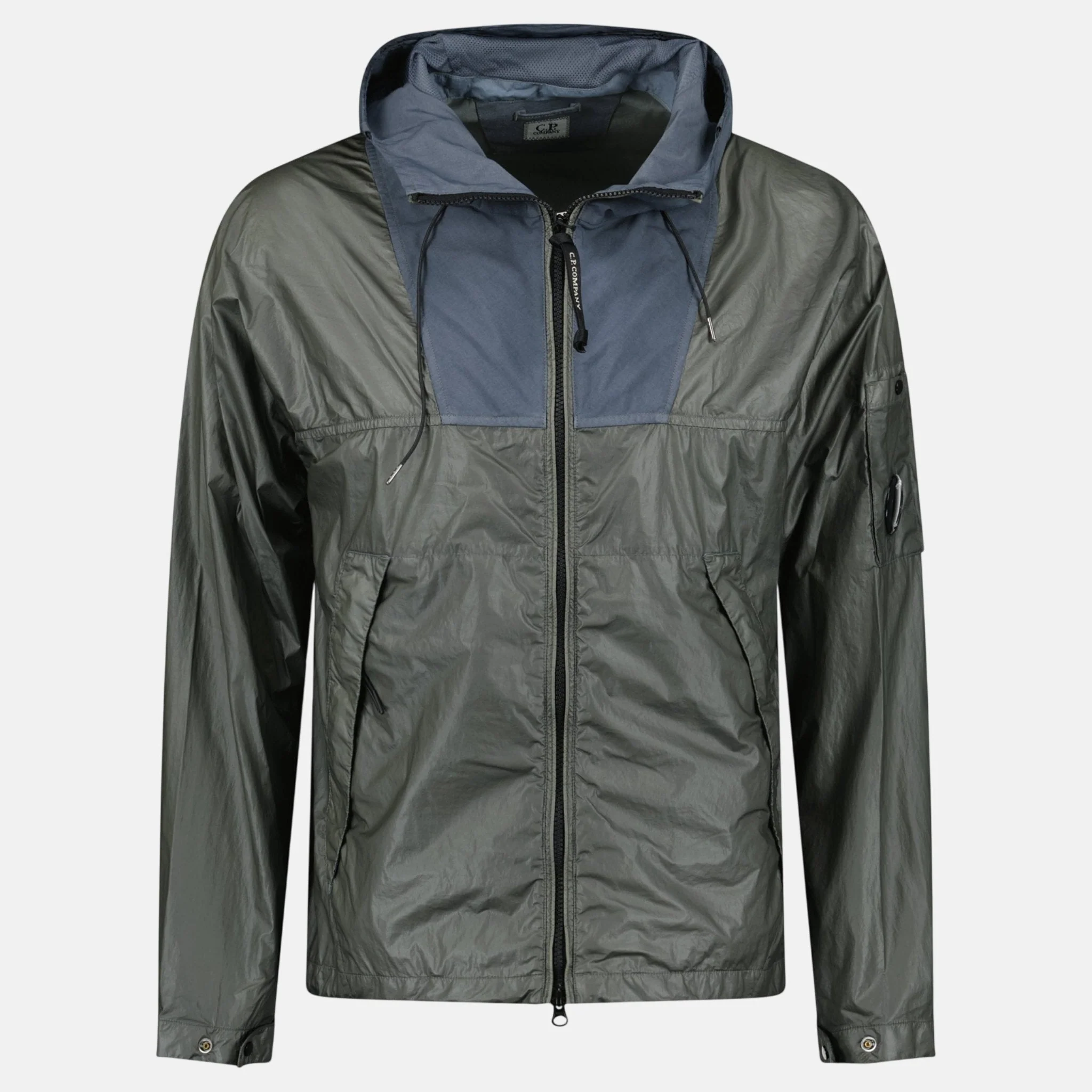 CP Company CS II Mixed Hooded Lens Jacket Smoked Pearl