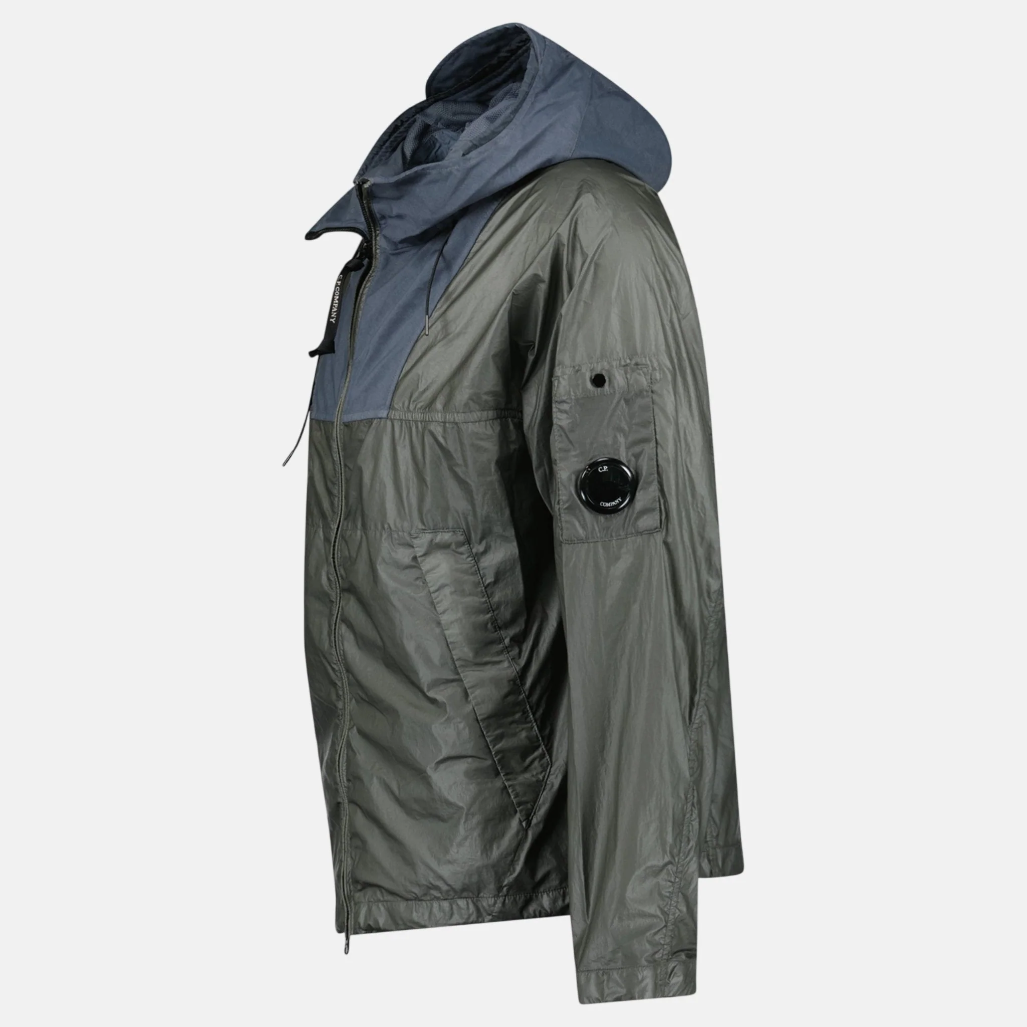 CP Company CS II Mixed Hooded Lens Jacket Smoked Pearl - Image 3