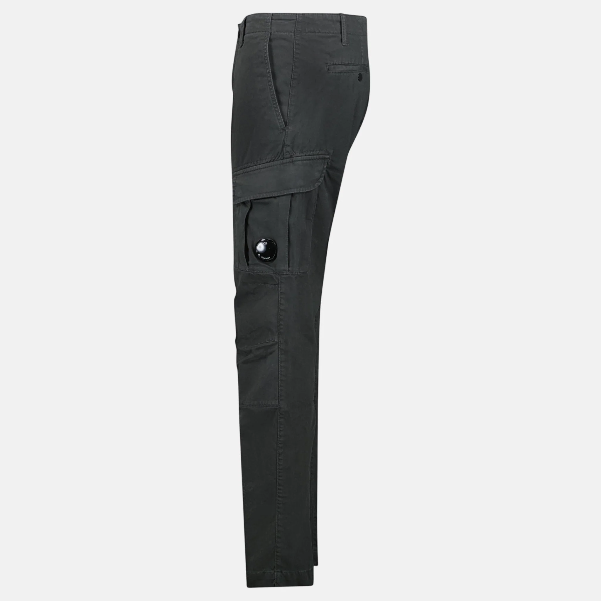 CP Company Stretch Sateen Cargo Lens Pants Grey - Image 3