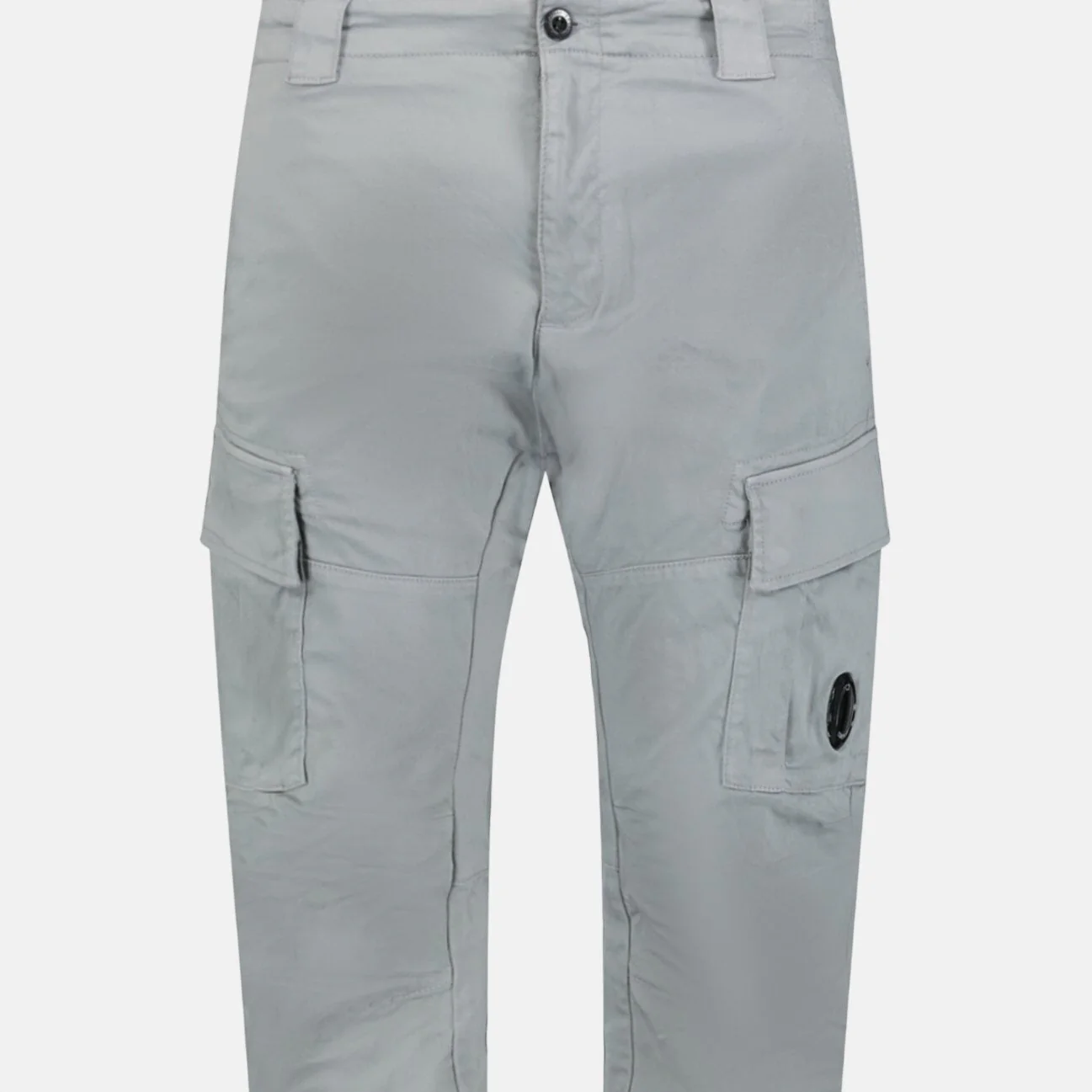 CP Company Stretch Sateen Cargo Pants Grey - Image 3
