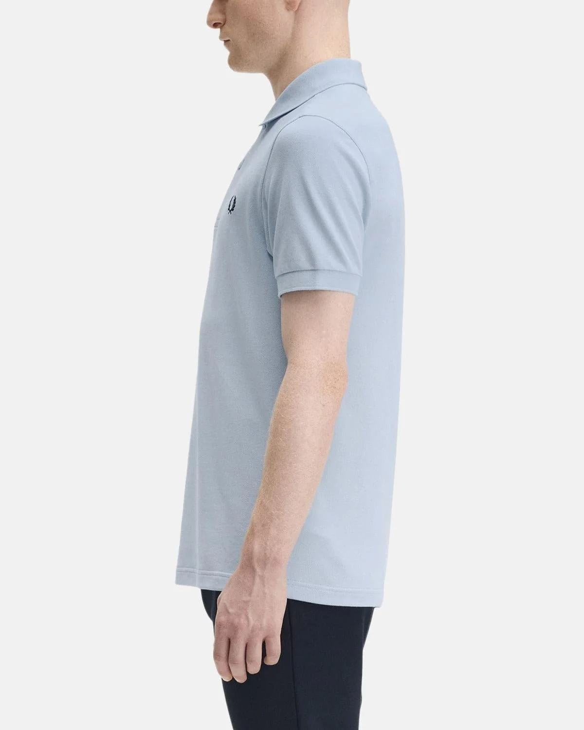 FRED PERRY M6000 POLO SHIRT LIGHT SMOKE NAVY - Image 3