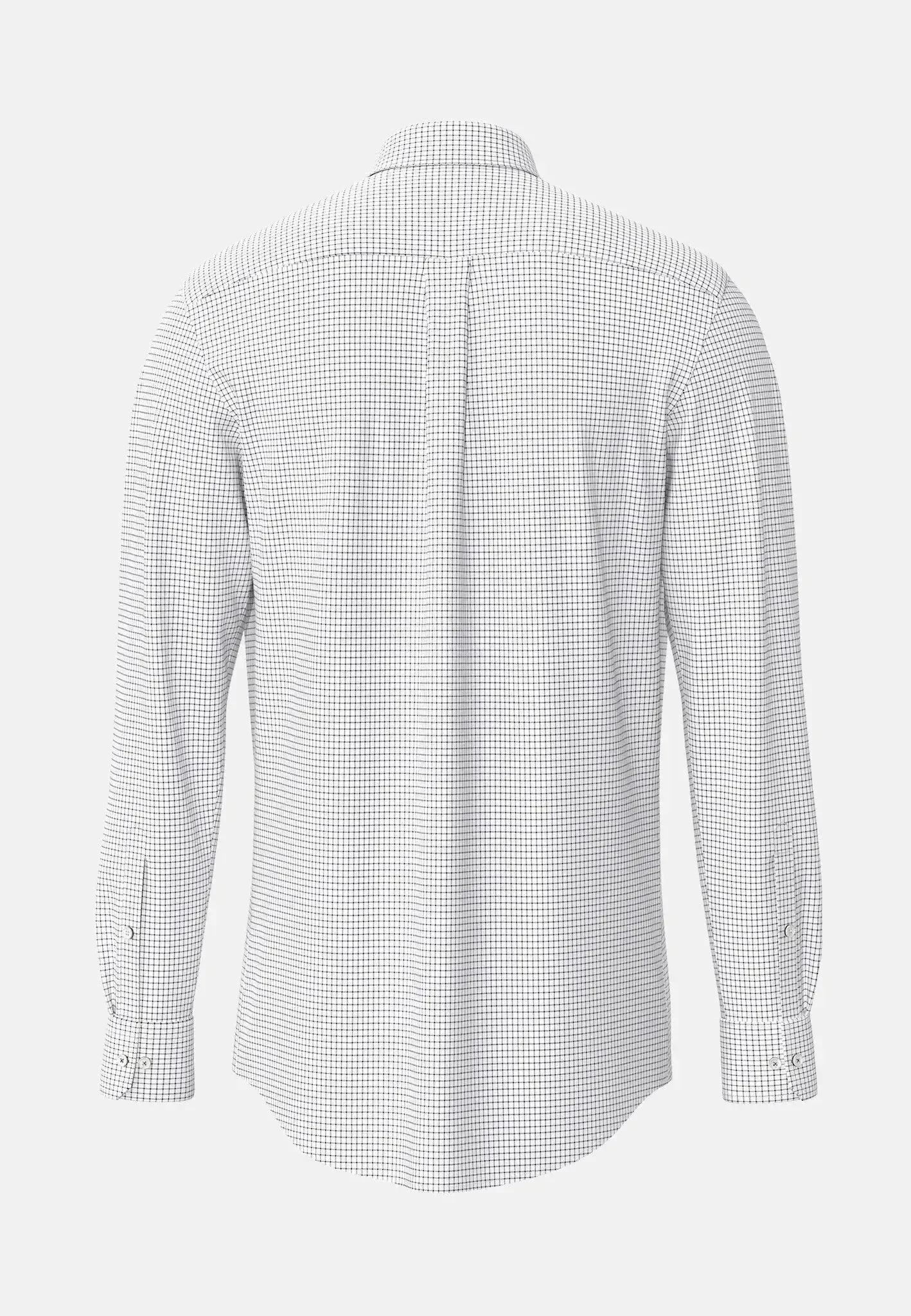 Fynch-Hatton Button Down Oxford Shirt Navy Check - Image 2
