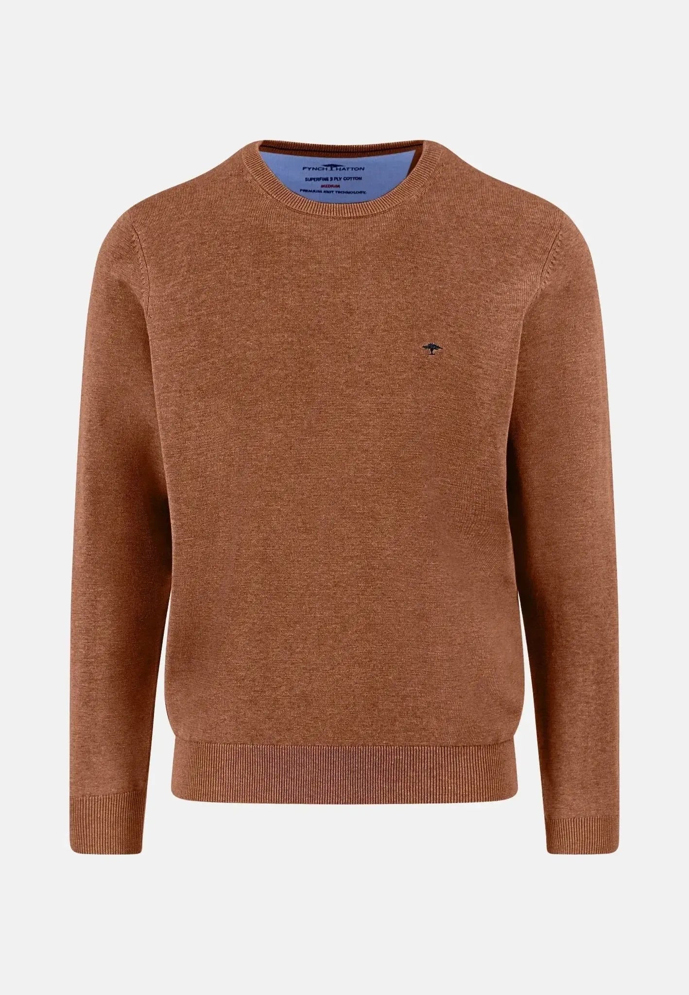 Fynch-Hatton Fine Knit Cotton Crewneck Hazel