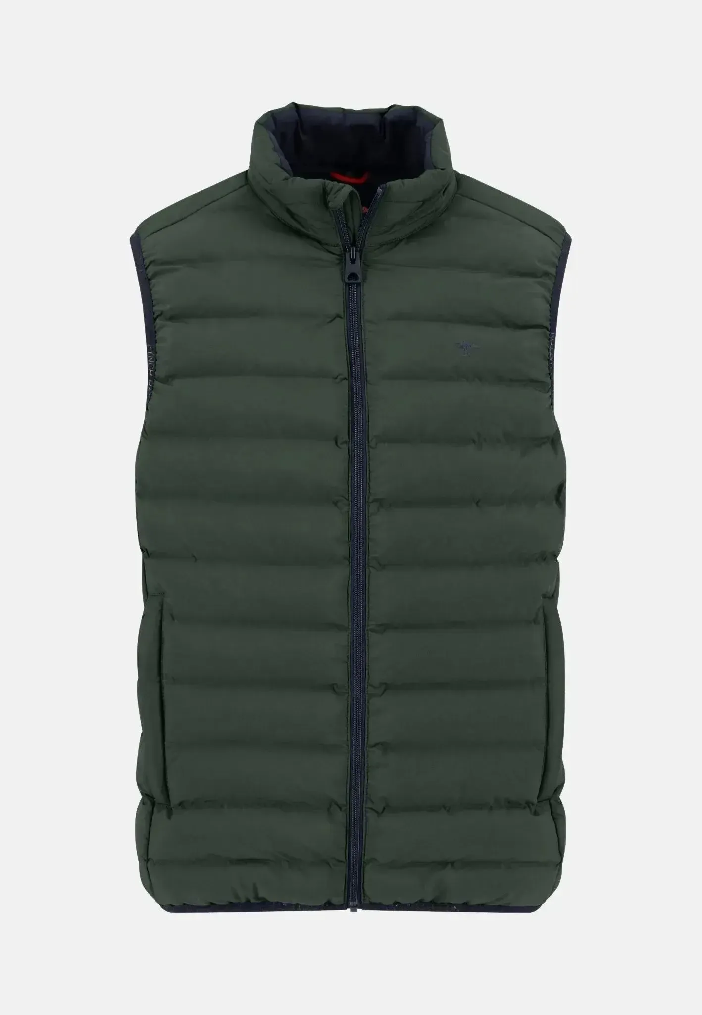 Fynch-Hatton Mens Basic Light Weight Gilet Dark Ivy