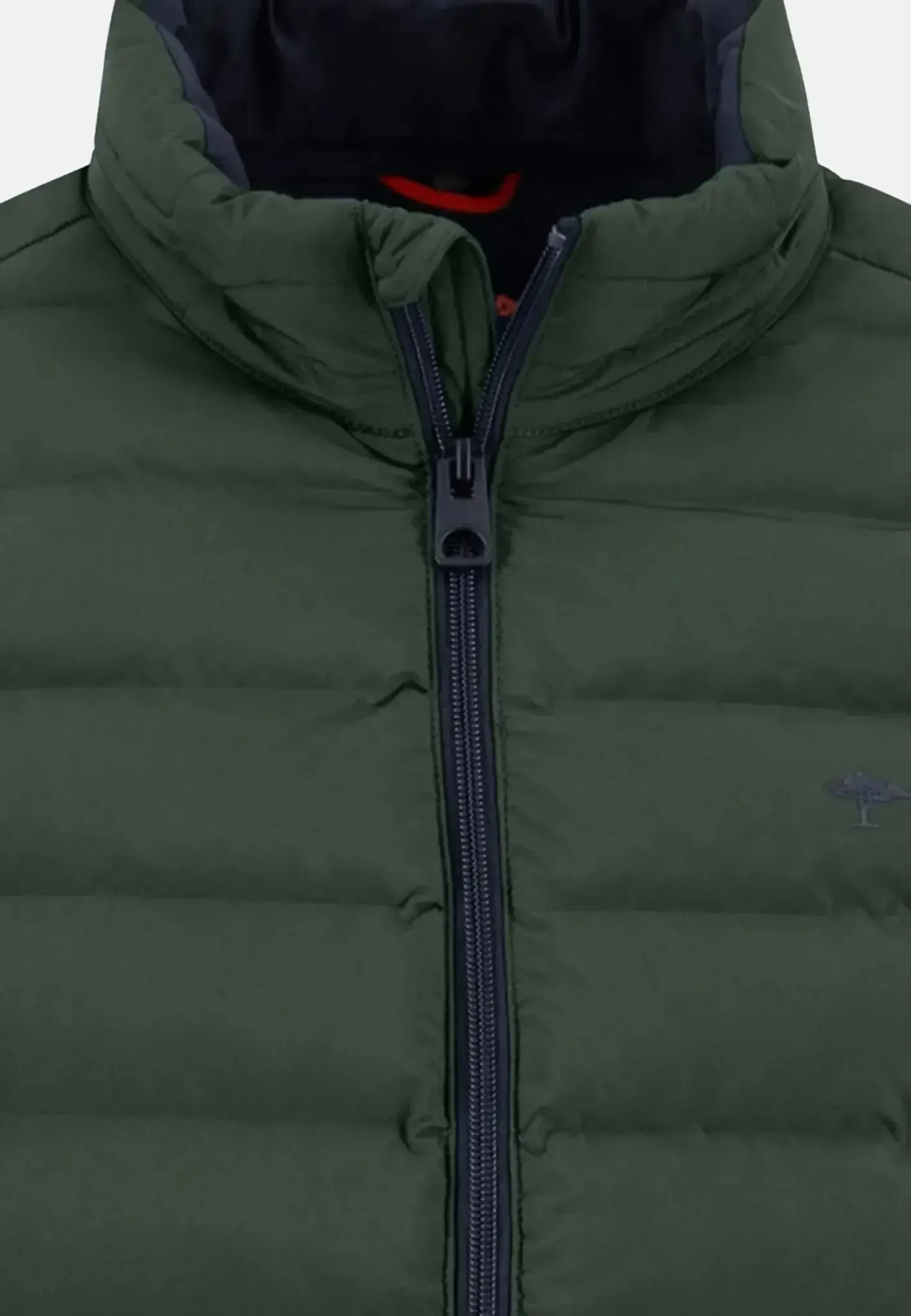 Fynch-Hatton Mens Basic Light Weight Gilet Dark Ivy - Image 3