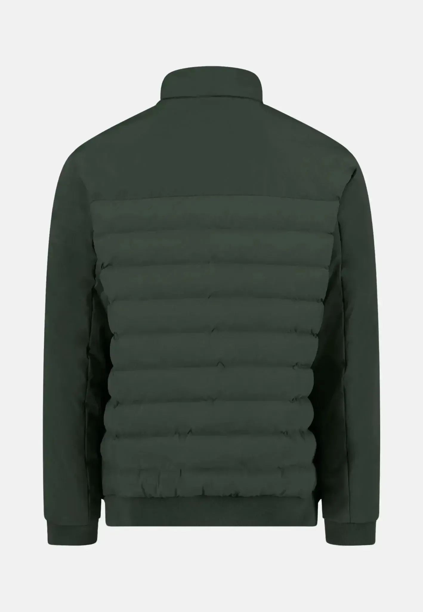 Fynch-Hatton Mens Basic Puffer Hybrid Jacket Dark Ivy - Image 2