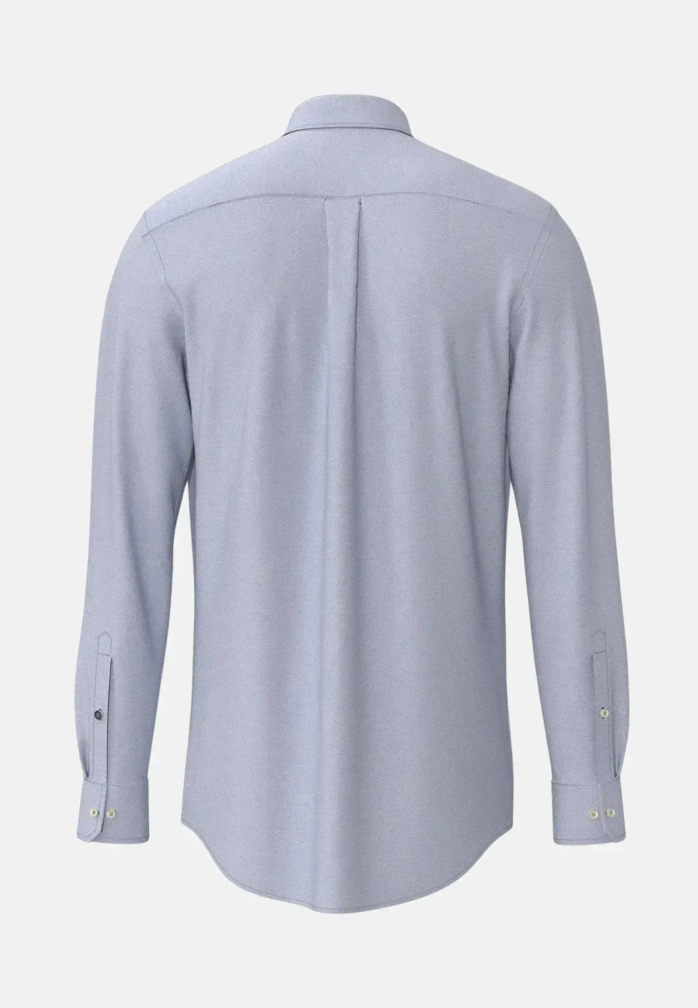 Fynch-Hatton Mens Essential Flannel Button Down Shirt Crystal Blue - Image 2